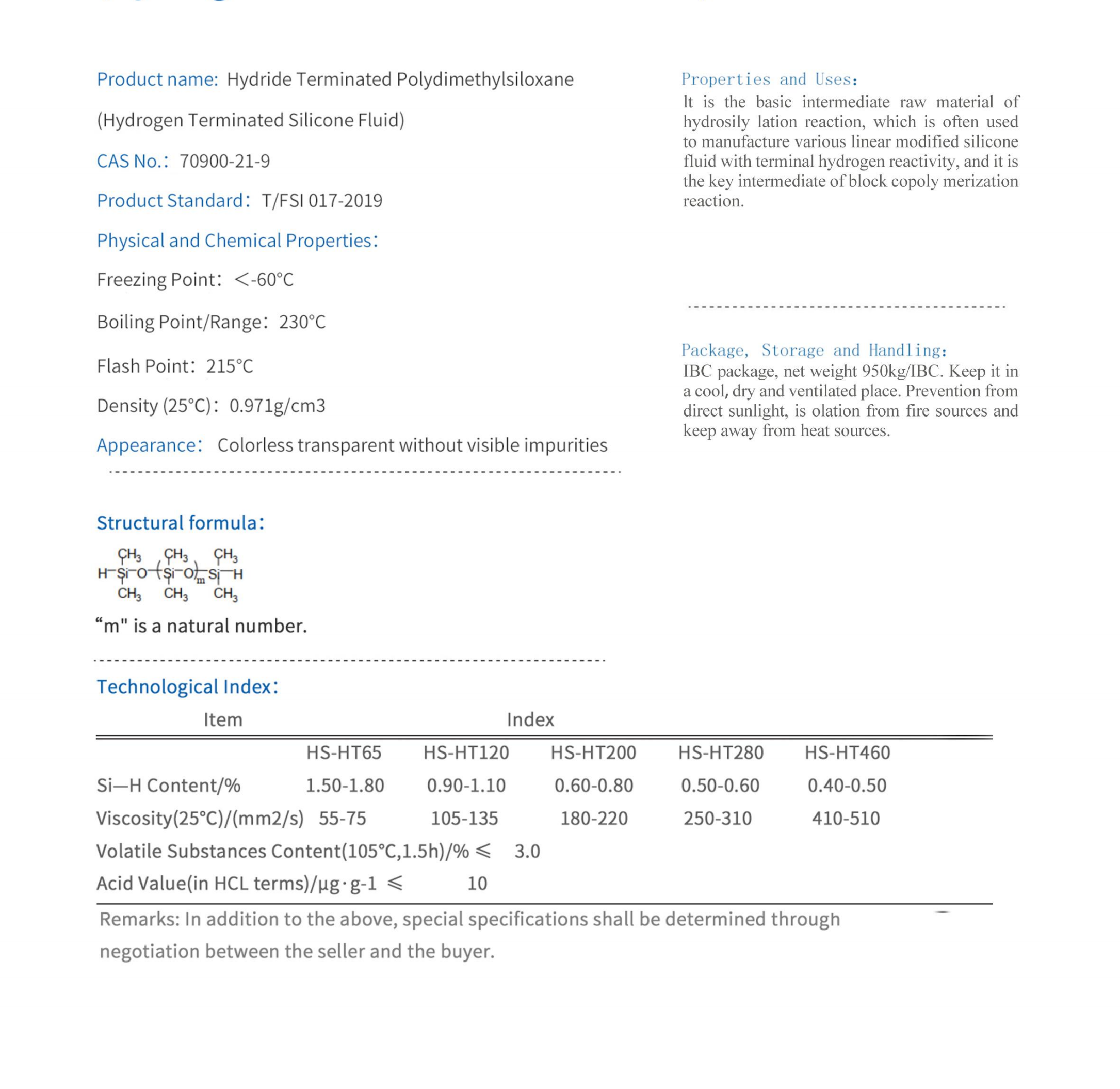 端氢铜油- Hydroxyl Terminated Polydimethylsiloxane Linear.png